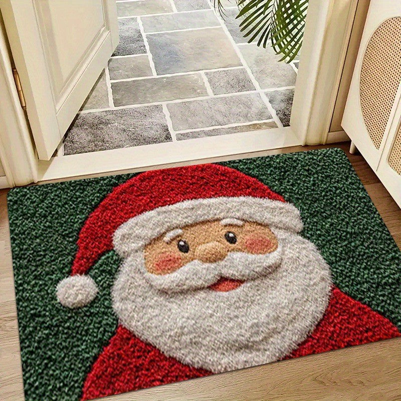 Tapete de natal porta feliz