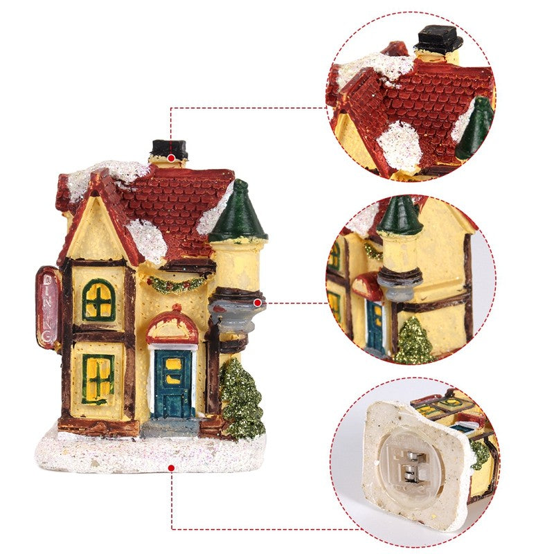 Casa de natal decorações de luz para casa