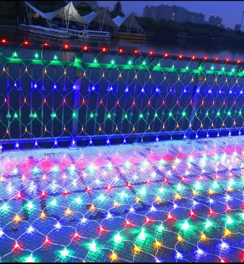 Rede led luzes da corda 8 modos 220v 110v plugue