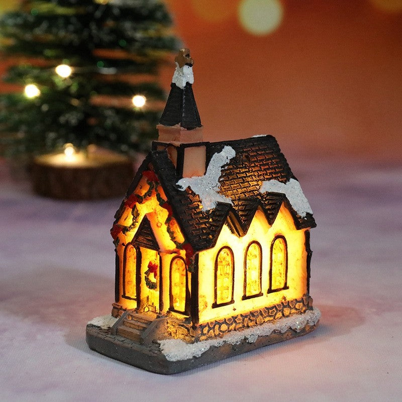 Casa de natal decorações de luz para casa