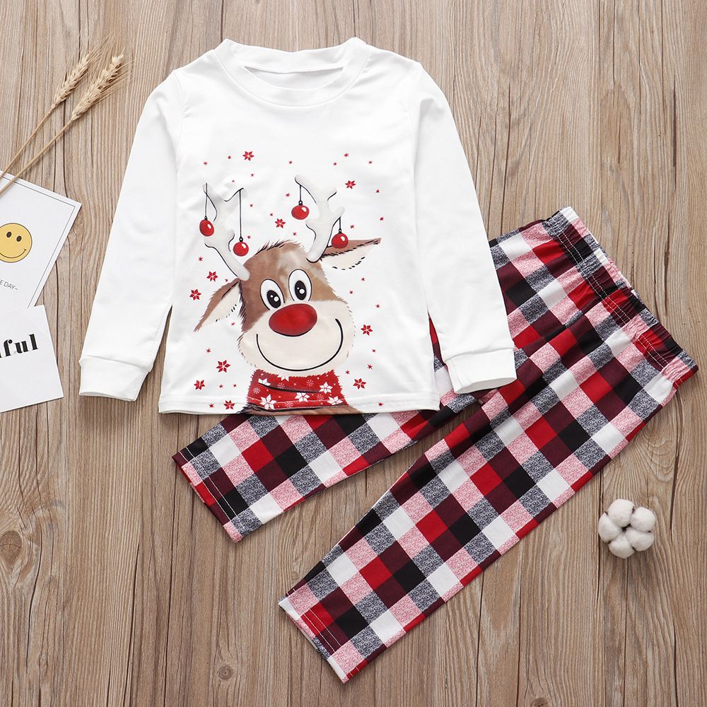 Família natal pijamas conjunto de natal combinando