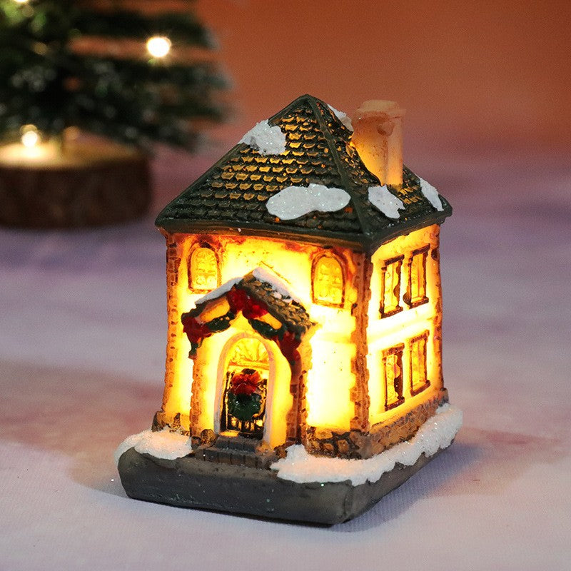 Casa de natal decorações de luz para casa
