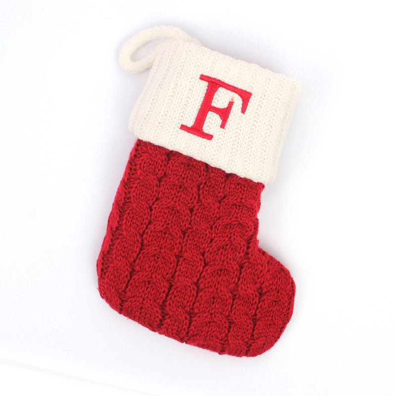 Botas de natal letras meia de natal decoração