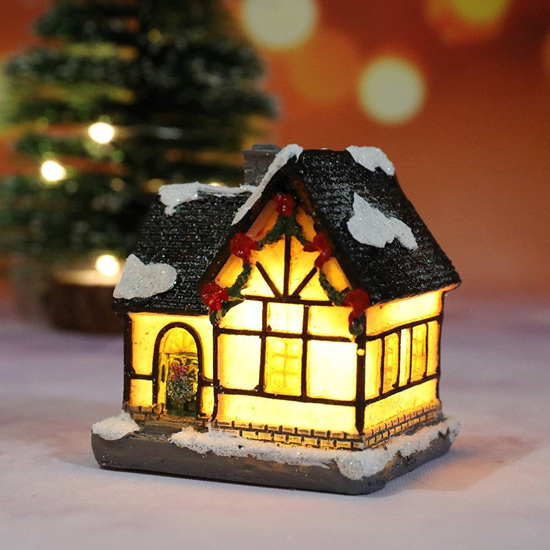 Casa de natal decorações de luz para casa