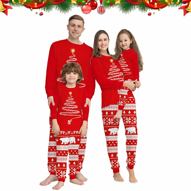 Família combinando pijamas de natal conjunto 2025 natal pai mãe filha família