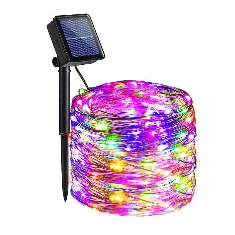 Luzes de fadas p/ jardim luzes da corda com 8 modos para area externa