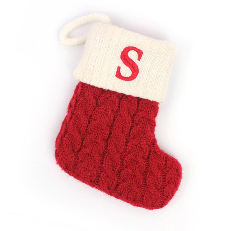 Botas de natal letras meia de natal decoração