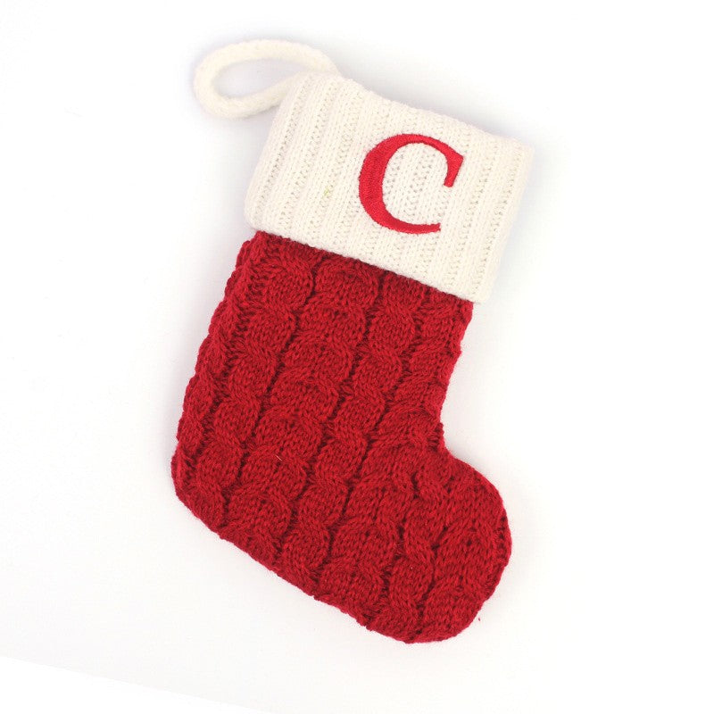 Botas de natal letras meia de natal decoração