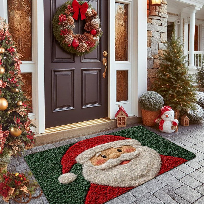 Tapete de natal porta feliz