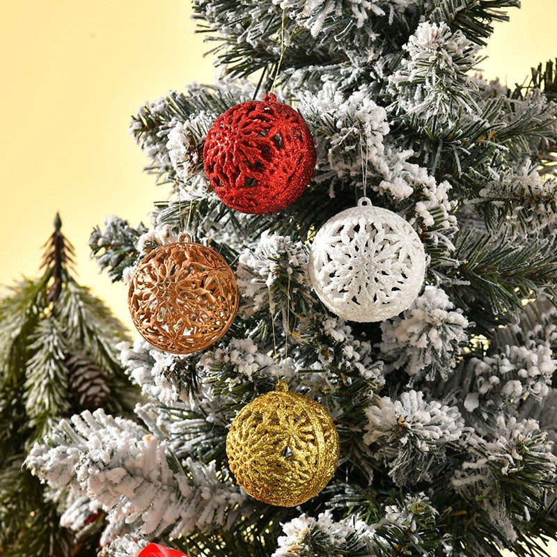 6 pçs 6cm bolas de natal decorações enfeites