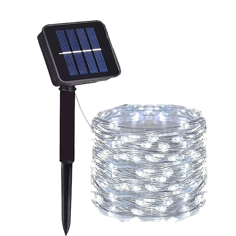 Luzes de fadas p/ jardim luzes da corda com 8 modos para area externa