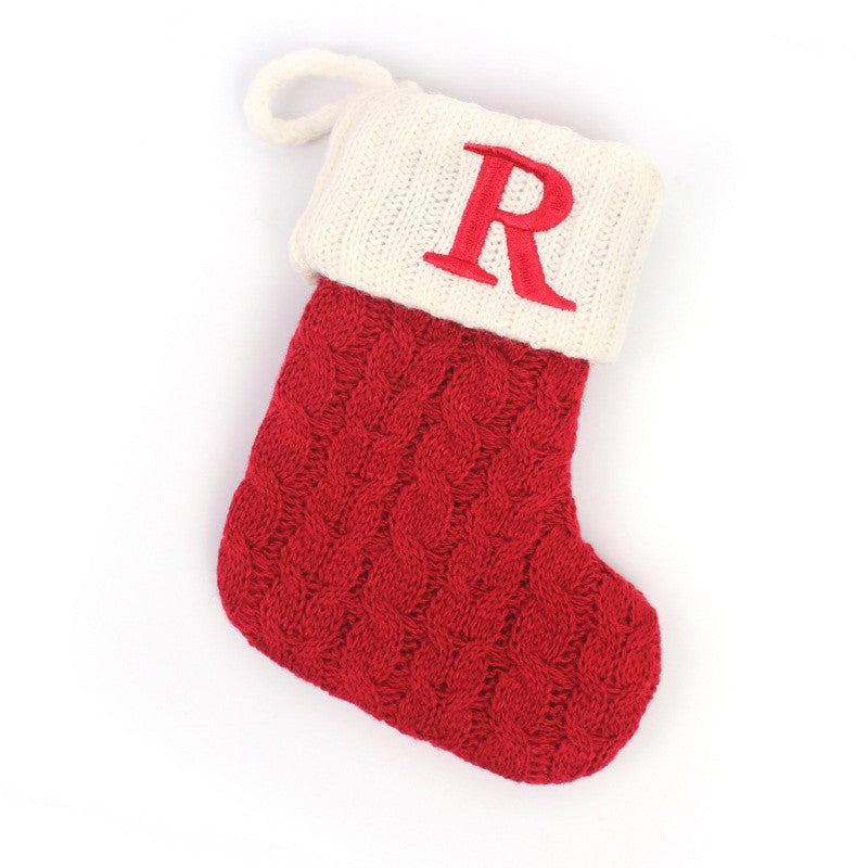 Botas de natal letras meia de natal decoração
