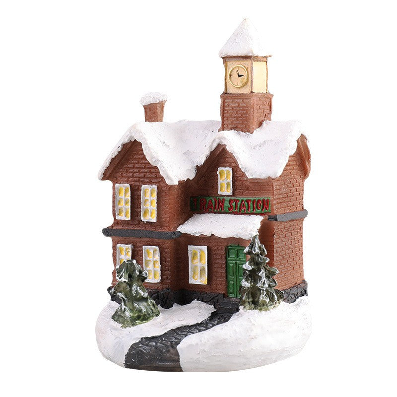 Casa de natal decorações de luz para casa