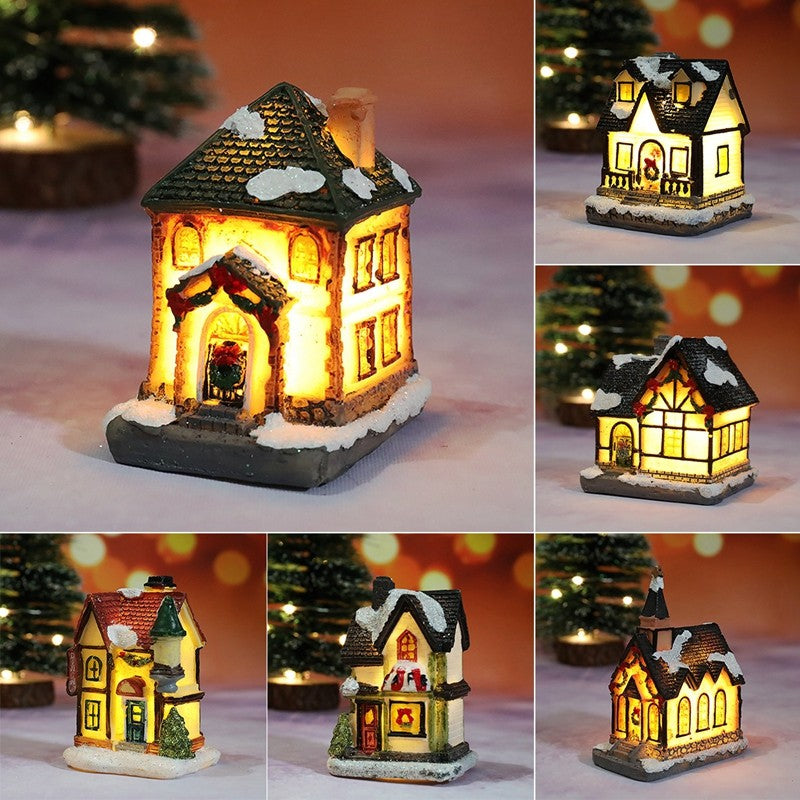 Casa de natal decorações de luz para casa