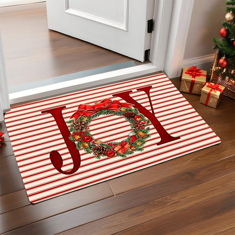 Tapete de natal porta feliz