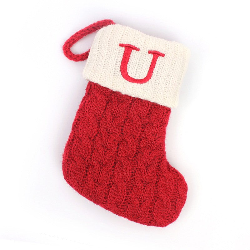 Botas de natal letras meia de natal decoração