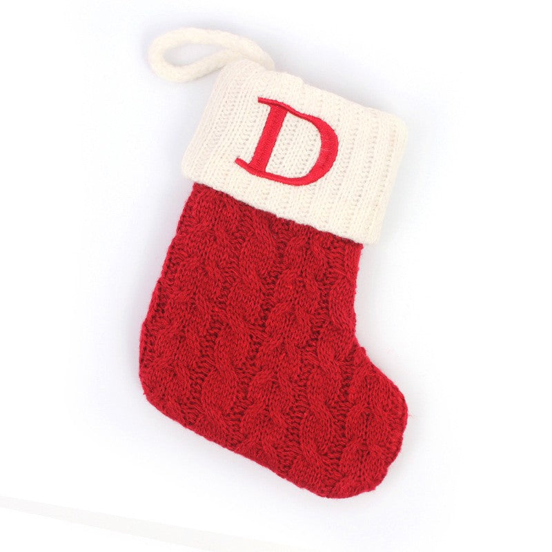 Botas de natal letras meia de natal decoração