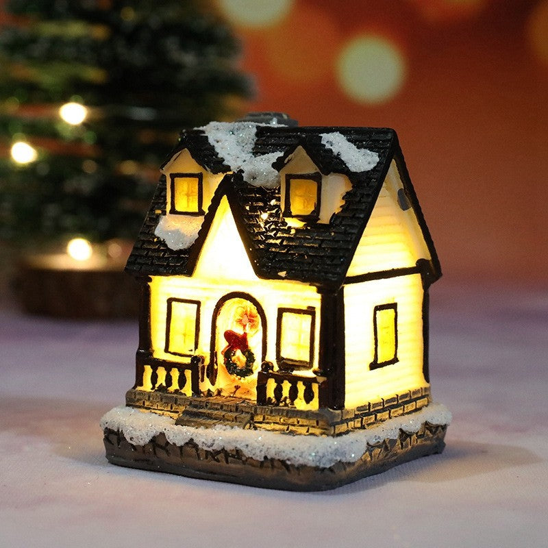 Casa de natal decorações de luz para casa