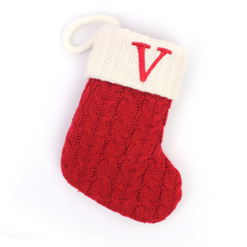Botas de natal letras meia de natal decoração