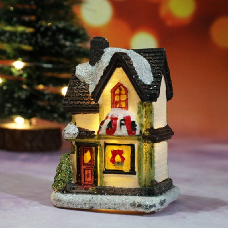 Casa de natal decorações de luz para casa