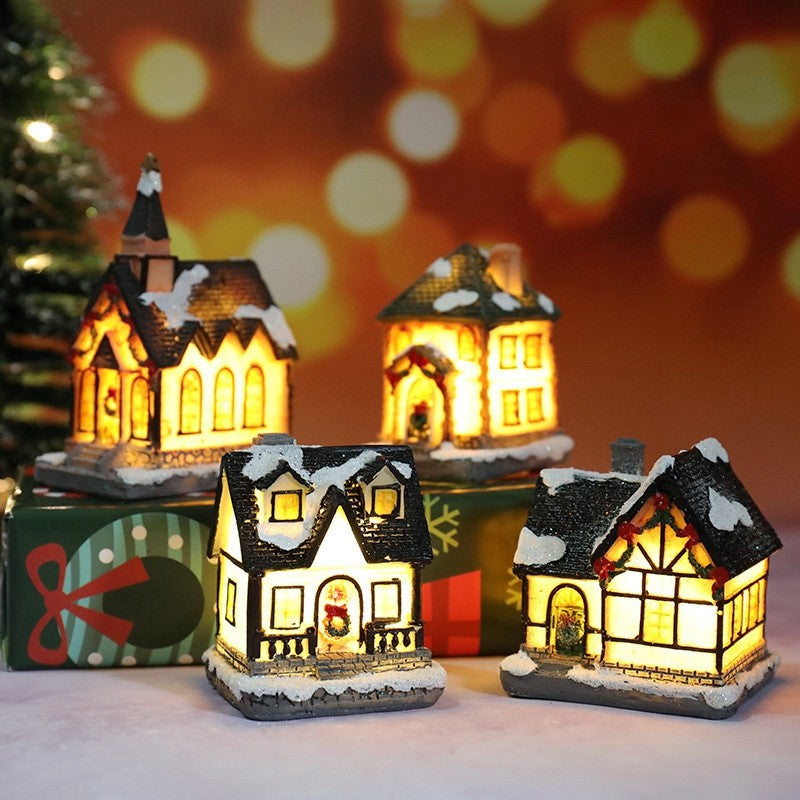 Casa de natal decorações de luz para casa