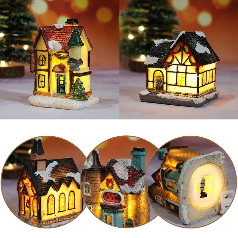Casa de natal decorações de luz para casa