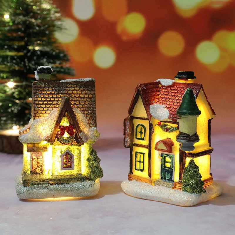 Casa de natal decorações de luz para casa
