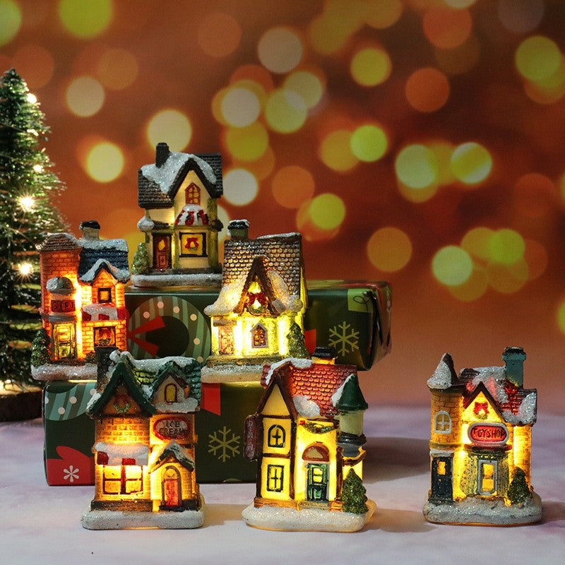 Casa de natal decorações de luz para casa