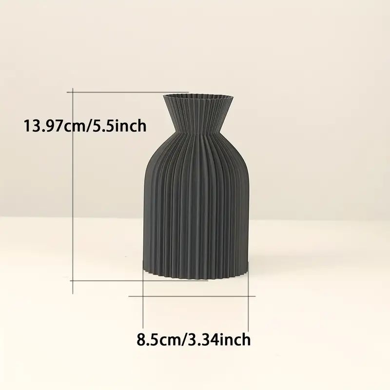 Vaso de plástico preto elegante