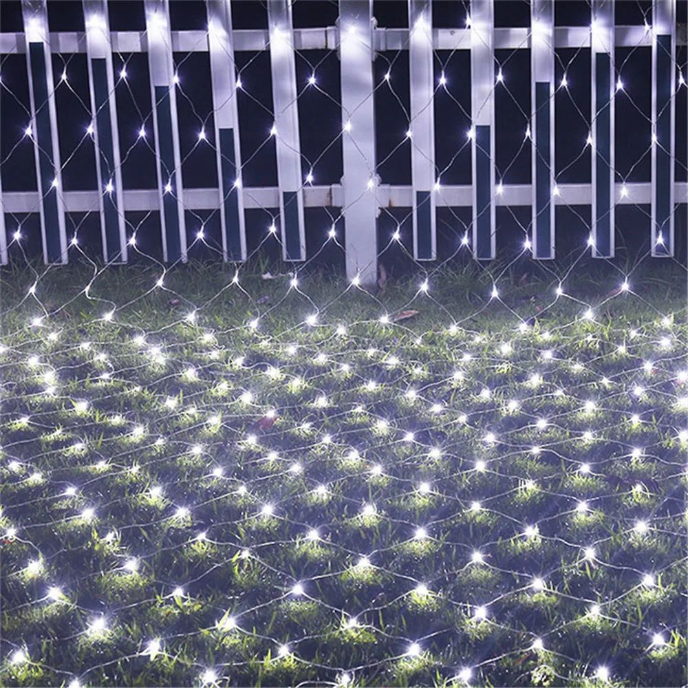 Rede led luzes da corda 8 modos 220v 110v plugue