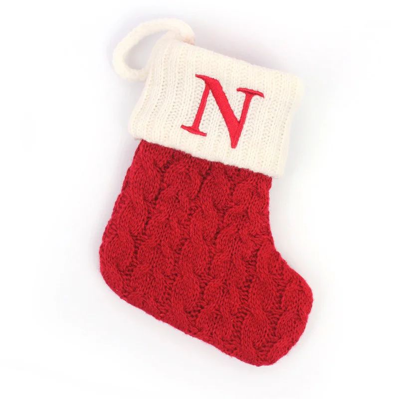 Botas de natal letras meia de natal decoração