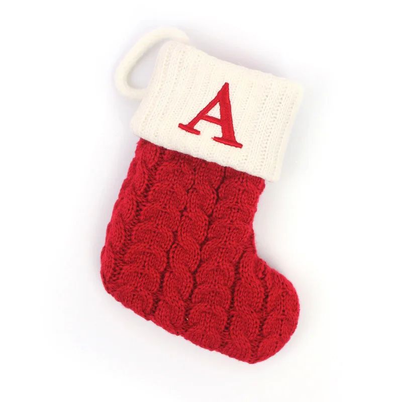 Botas de natal letras meia de natal decoração