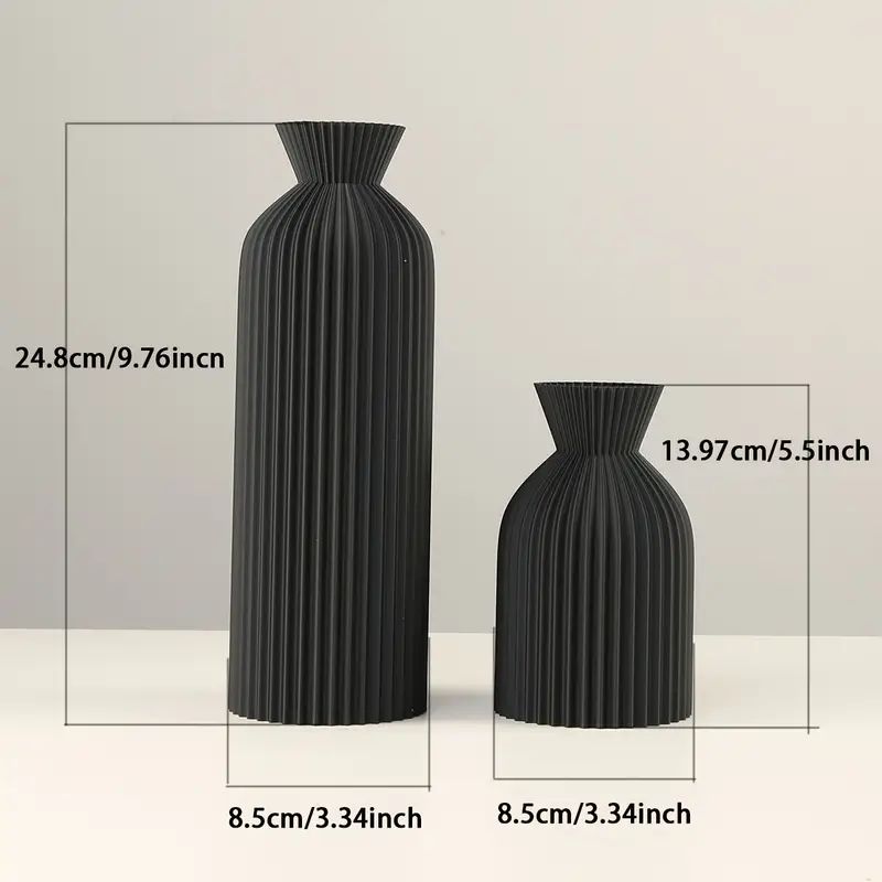 Vaso de plástico preto elegante