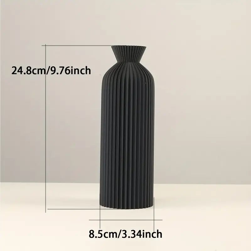 Vaso de plástico preto elegante