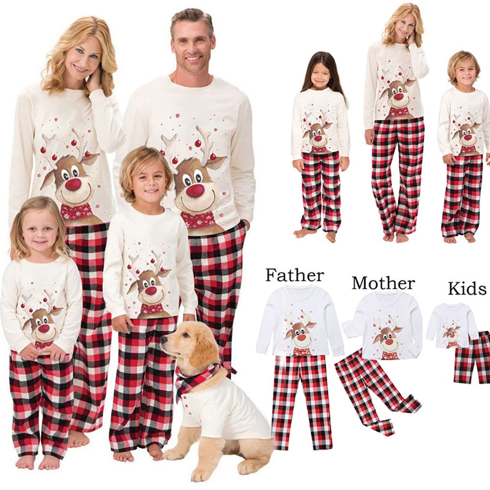 Família natal pijamas conjunto de natal combinando