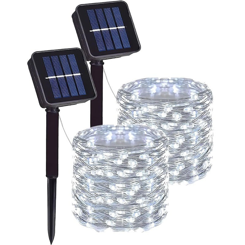 Luzes de fadas p/ jardim luzes da corda com 8 modos para area externa