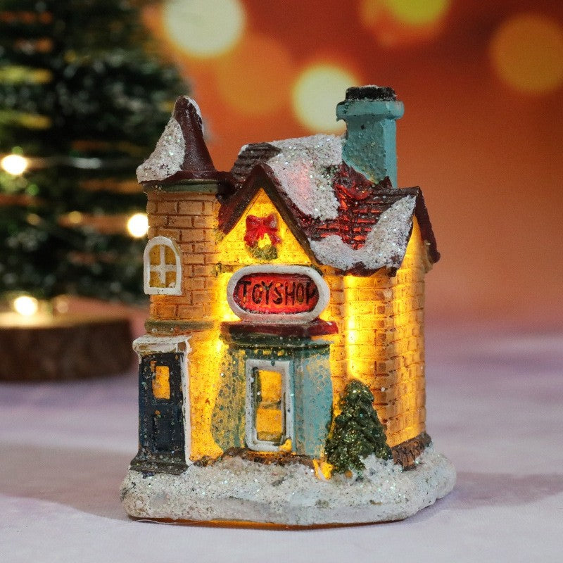 Casa de natal decorações de luz para casa