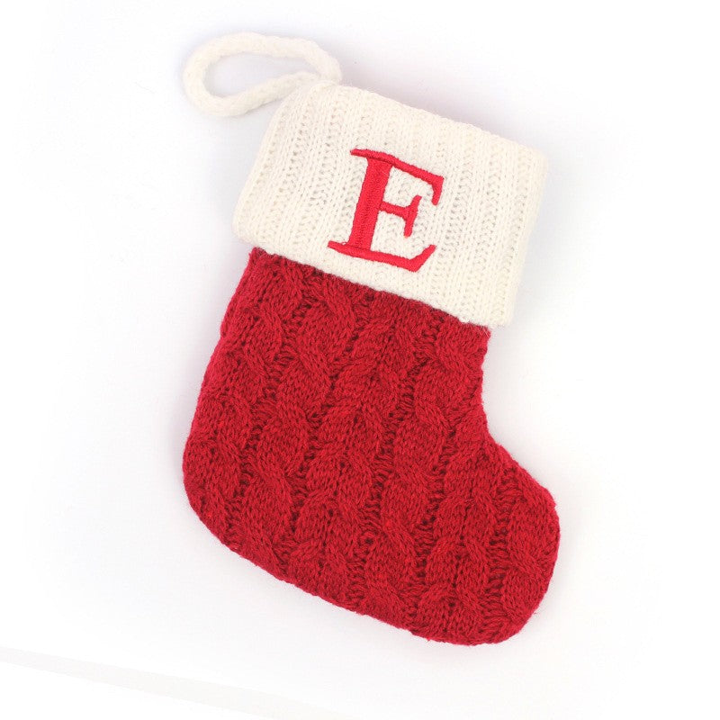 Botas de natal letras meia de natal decoração