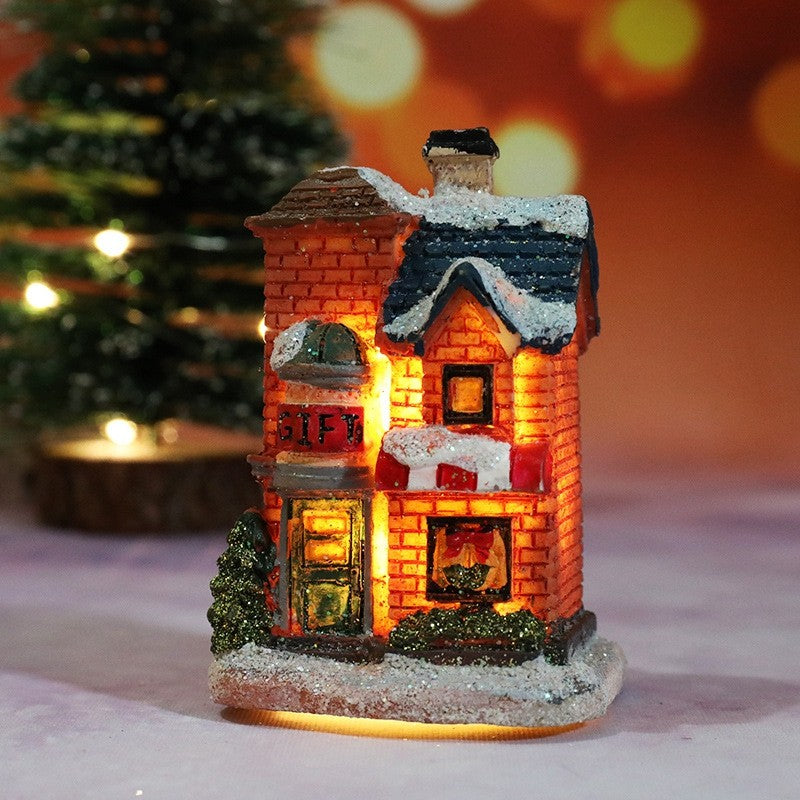 Casa de natal decorações de luz para casa