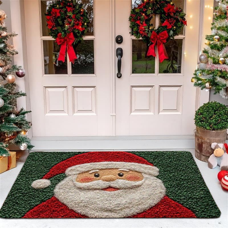 Tapete de natal porta feliz