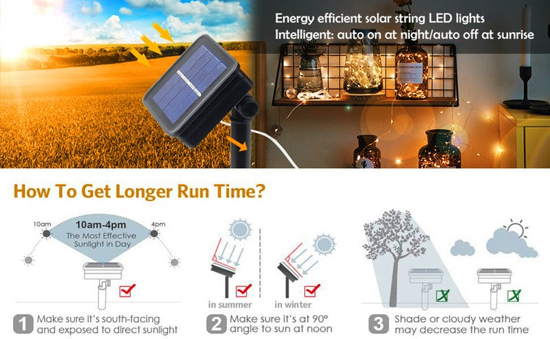 Luz solar led ao ar livre jardim