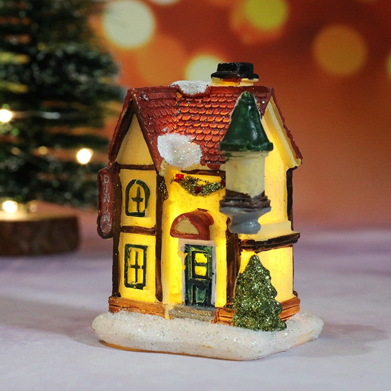 Casa de natal decorações de luz para casa