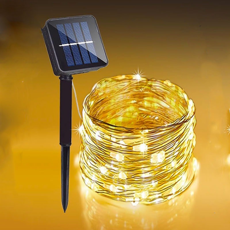 Luzes de fadas p/ jardim luzes da corda com 8 modos para area externa