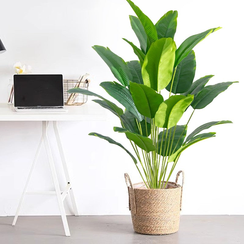 1pc plantas artificiais grande palmeira tropical