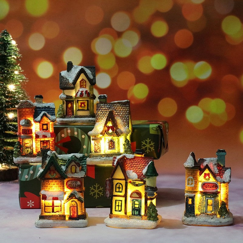 Casa de natal decorações de luz para casa