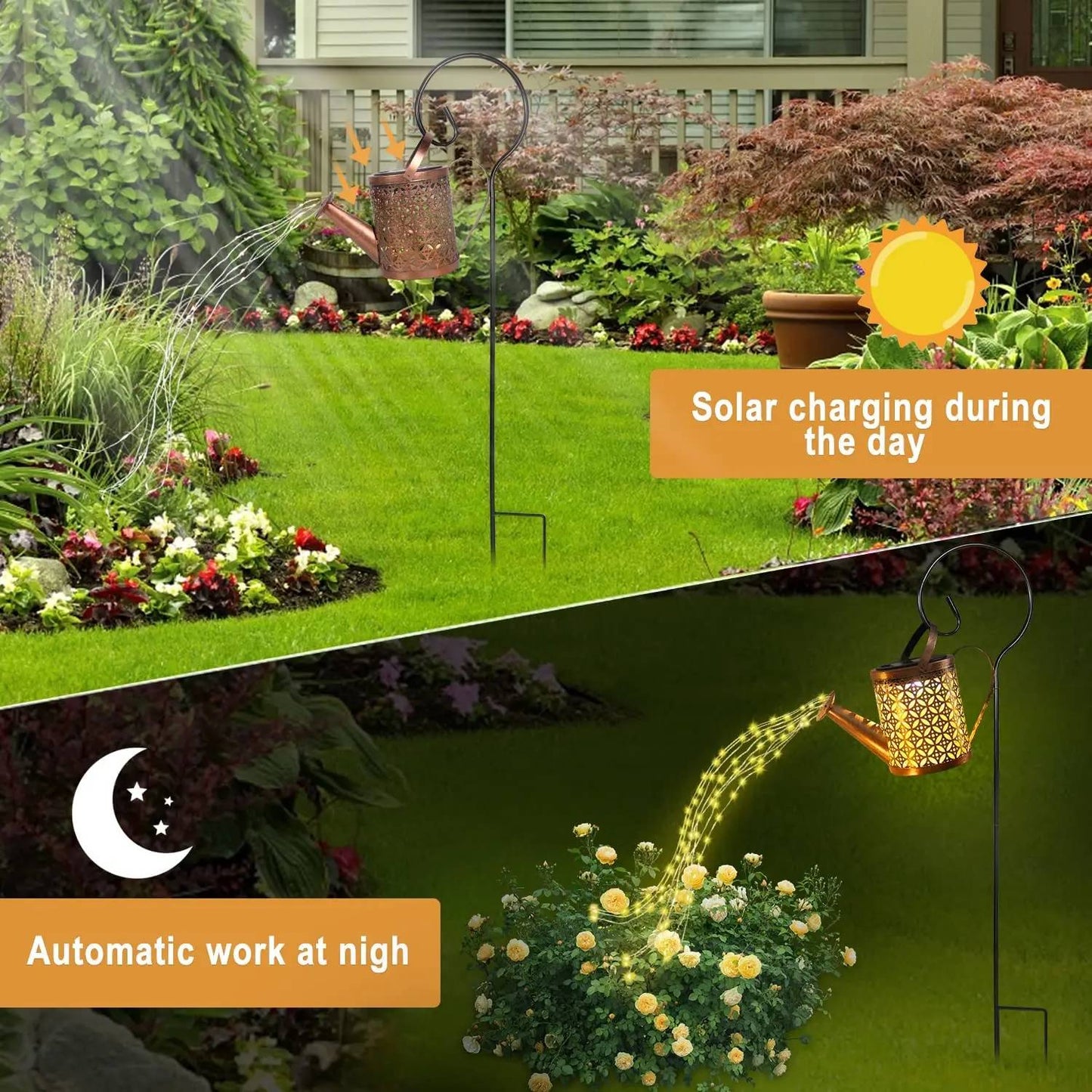Luzes solares ao ar livre do jardim