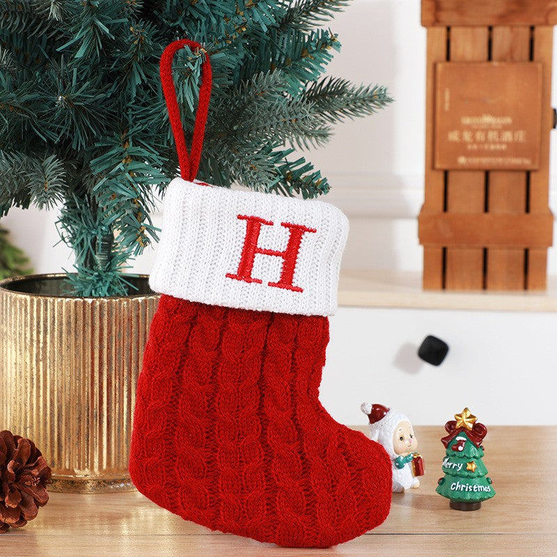 Botas de natal letras meia de natal decoração