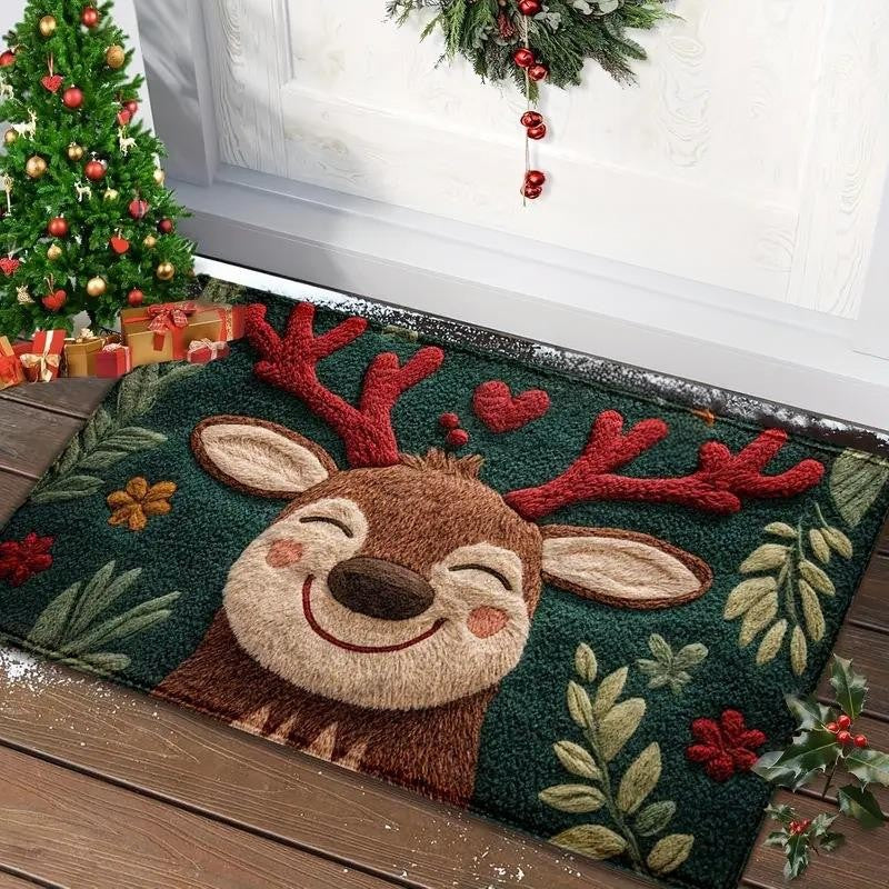 Tapete de natal porta feliz