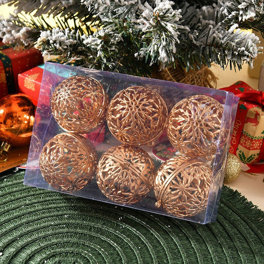 6 pçs 6cm bolas de natal decorações enfeites