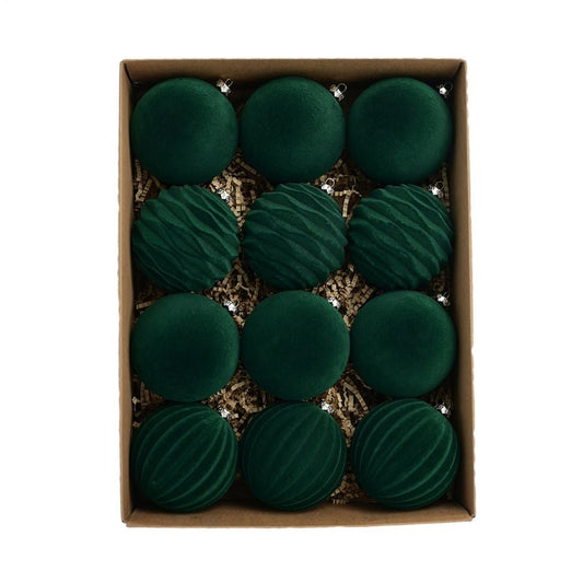 12pçs 8cm vinho tinto bola de natal enfeites pingente de árvore de natal 2025